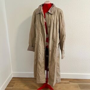 City Classic Casual Wear Tan Women's Trench Coat Size 3XL